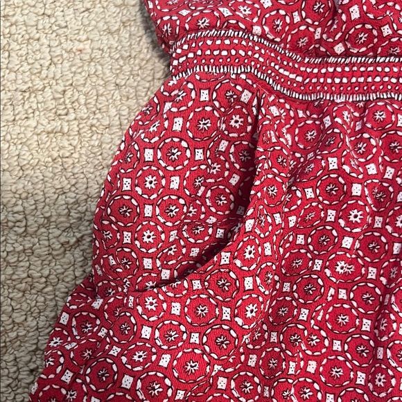 Max Studio Red Patterned Top - Picture 3 of 4